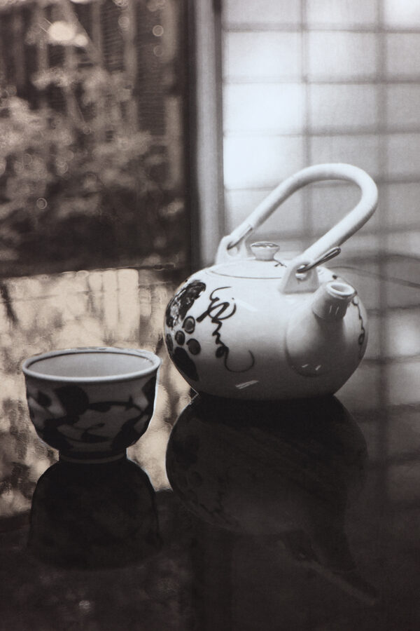 Tea with vi - Photogravure by Bonnie Lybrook