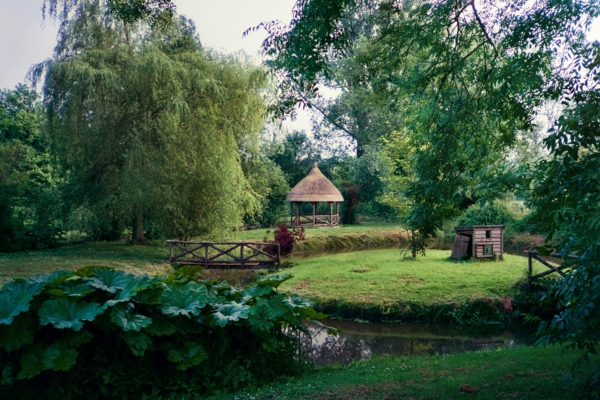 Broad Chalke Garden Gazebo Island by Paul Richards