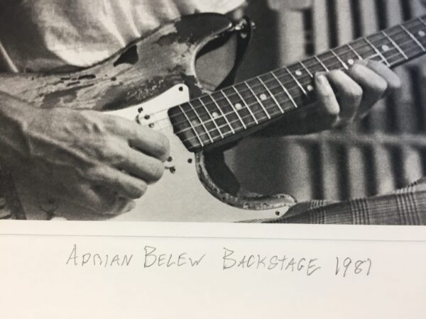 King Crimson: Adrian Belew Backstage 1981 (detail)