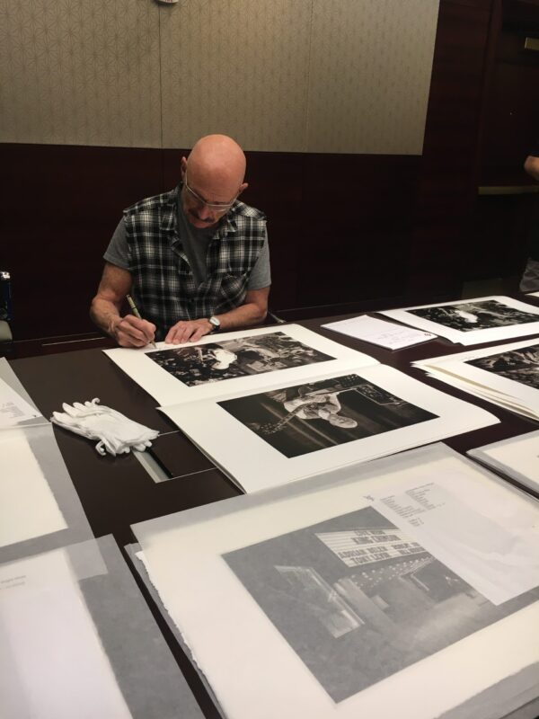 Tony Levin proof signing 2021