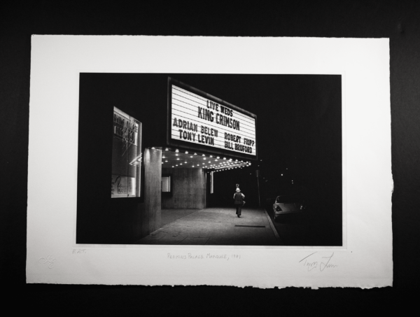Perkins Palace Marquee 1981 - photogravure print by Tony Levin