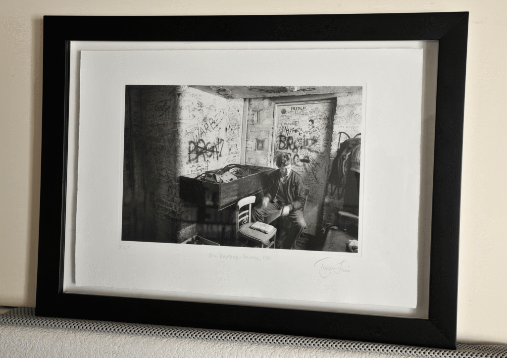 Bill Bruford, Bristol 1981 by Tony Levin (Example only: Framing not included)