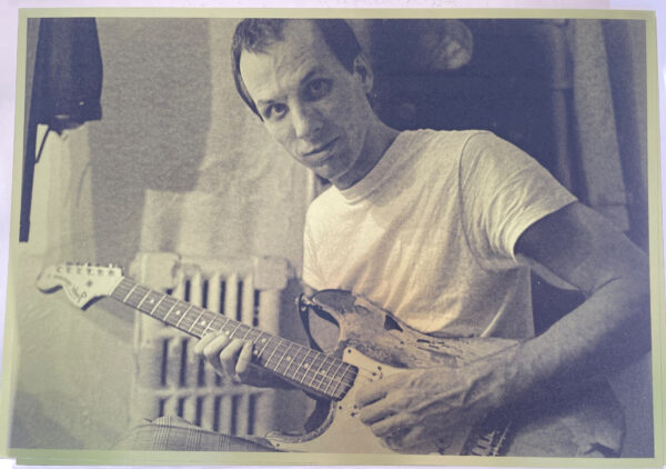Adrian Belew Backstage 1981 polymer photogravure printing plate by Intaglio Editions