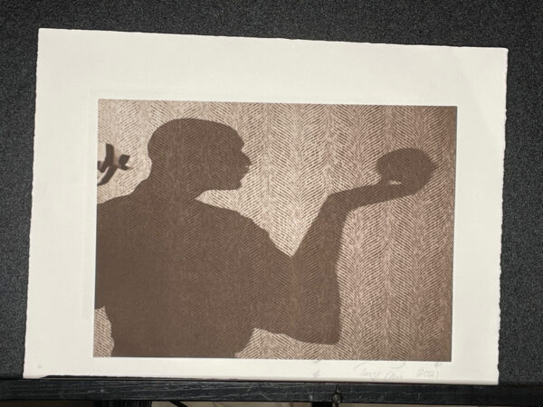 Tony Levin signed self-portrait