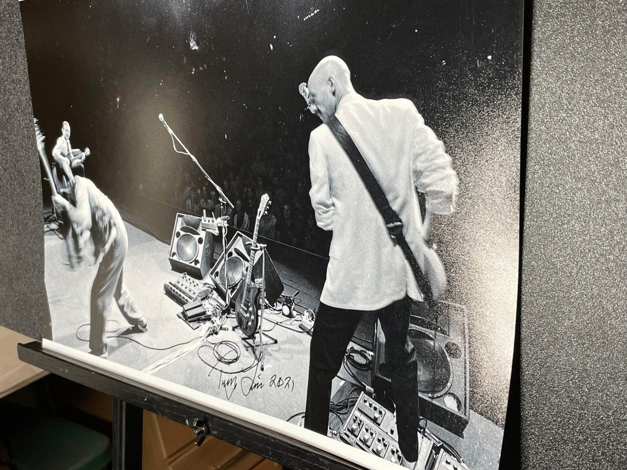 King Crimson, Asbury Park 1982 by Tony Levin 13x19", signed, inkjet printer
