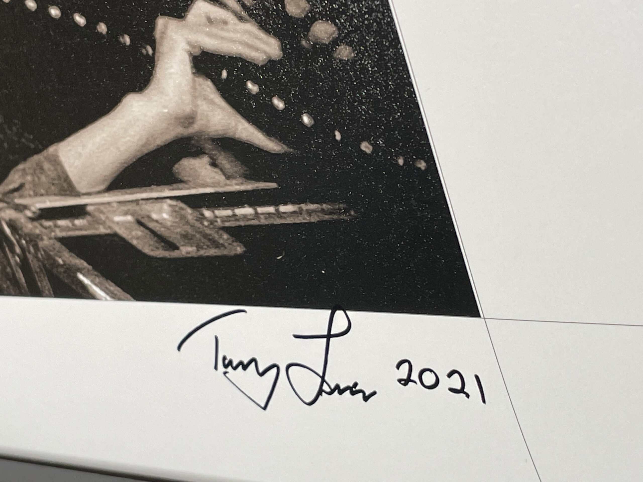 Peter Gabriel Lay Your Hands on Me 1987 - 18 x 24" signed, inkjet printer's proof with registration marks - ONE ONLY! - Image 2