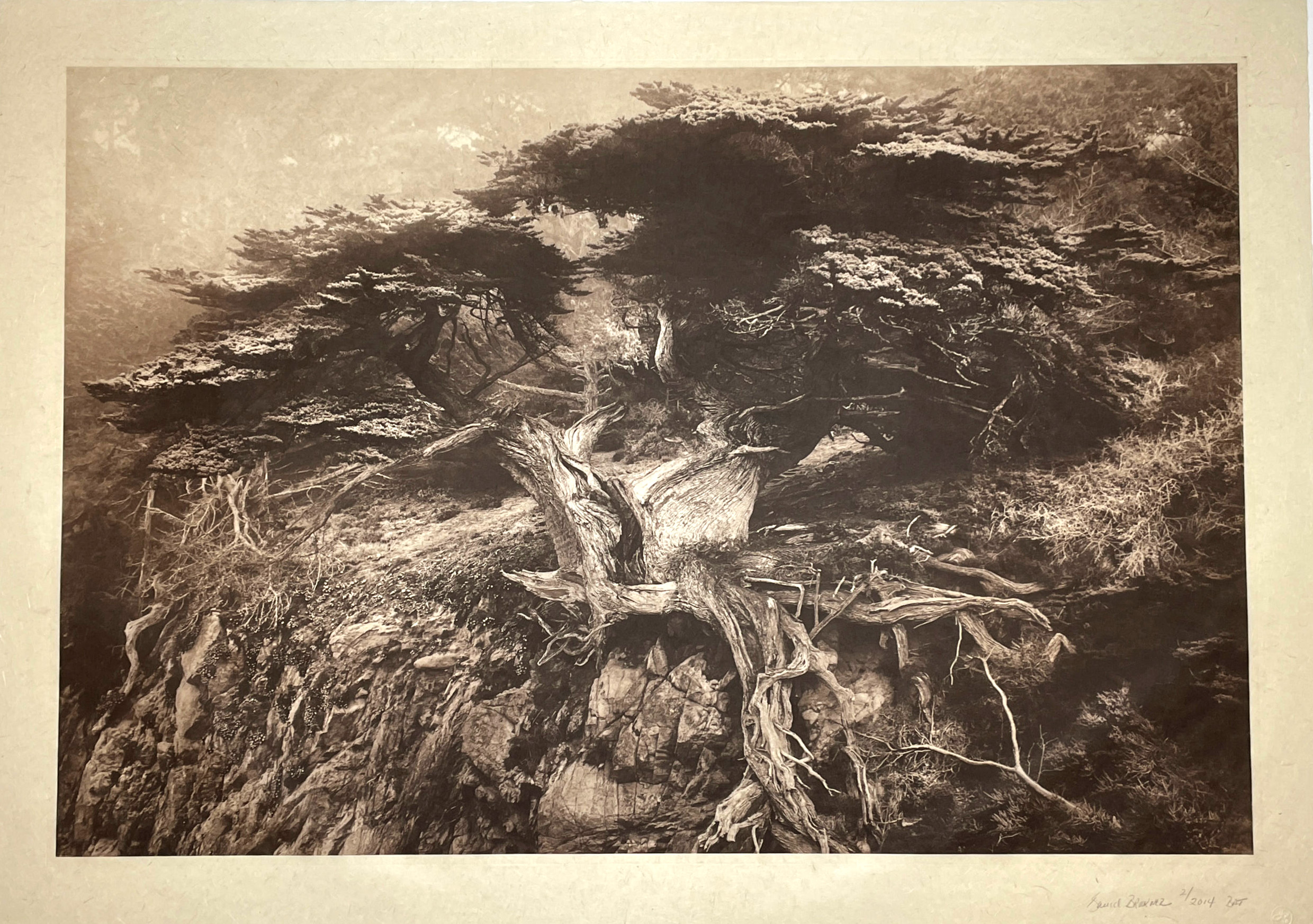 "Kiri and the Veteran" by David Brookover (signed printer's proof on gampi)