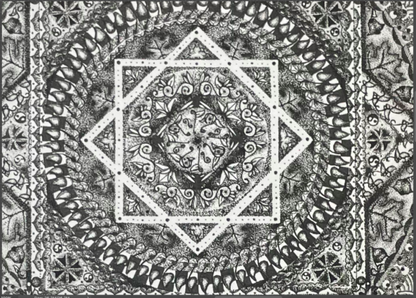Tony Johnston Mandala Print (detail)