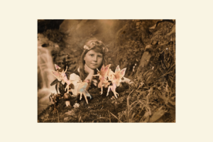 Frances and the Faeries - photograph by Elsie Wright and Frances Griffiths, 1917