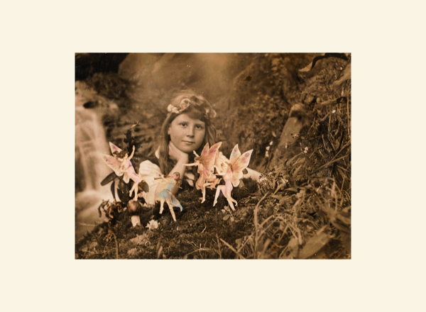 Frances and the Faeries - photograph by Elsie Wright and Frances Griffiths, 1917