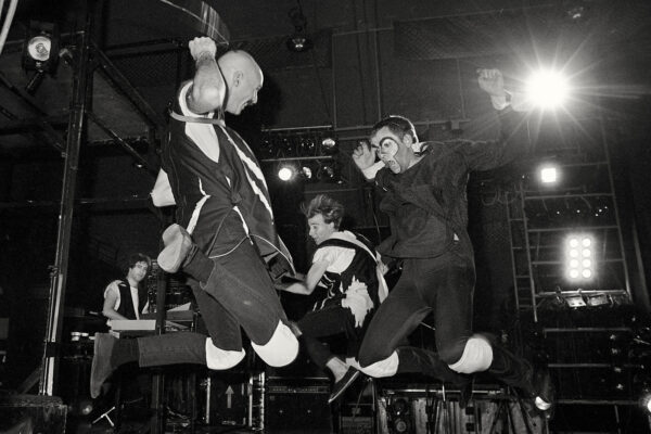 'Shock the Monkey - Larry Fast, Tony Levin, David Rhodes, Peter Gabriel' 1982 photo by Tony Levin