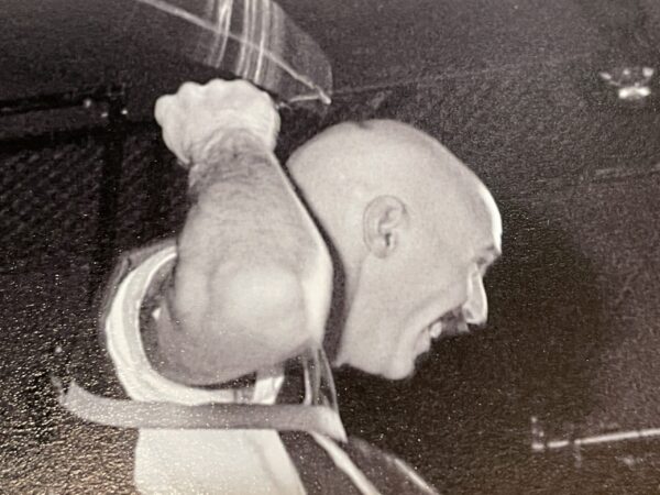 Tony Levin (detail) Shock the Monkey (1982)