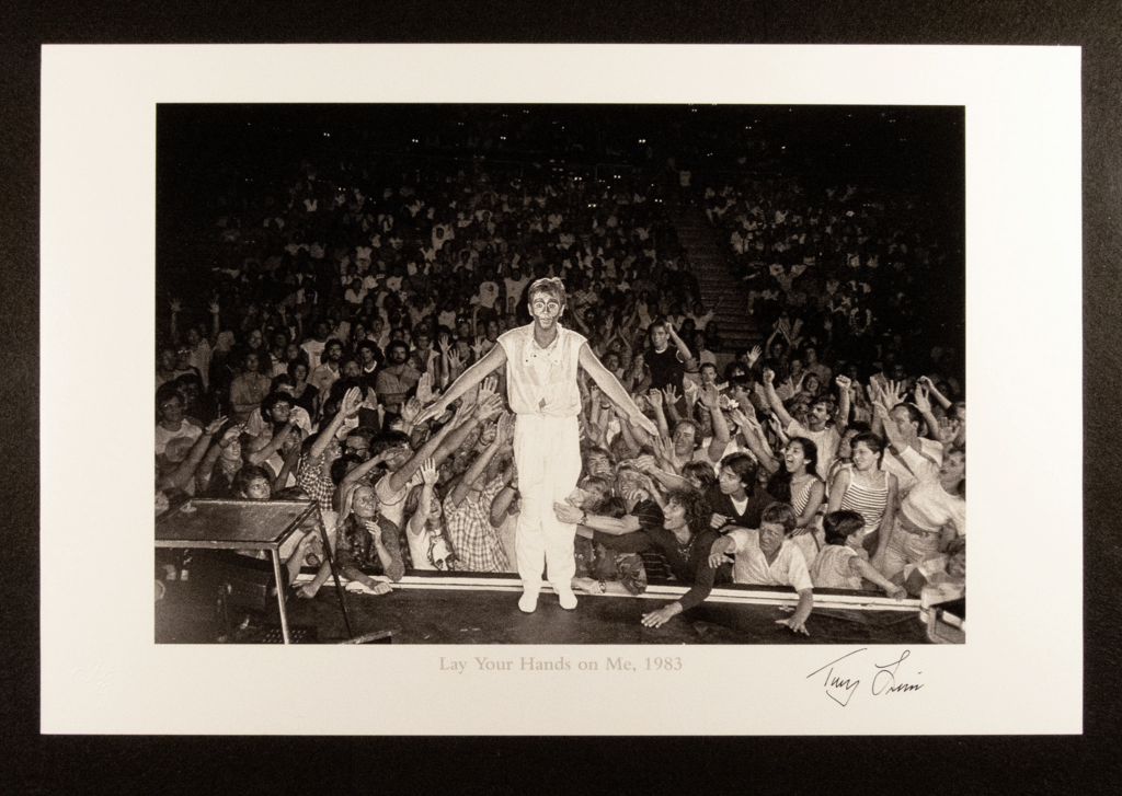 "Lay Your Hands on Me, 1983" - Peter Gabriel photographed by Tony Levin