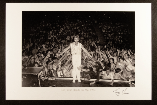 "Lay Your Hands on Me, 1983" - Peter Gabriel photographed by Tony Levin