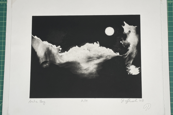 Arctic Sky - 2003 Intaglio print by Jon Lybrook