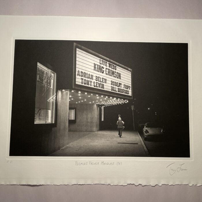 “Perkins Palace Marquee 1981” – King Crimson (printer’s proof / signed seconds) “Perkins Palace Marquee 1981” – King Crimson (printer’s proof / signed seconds)