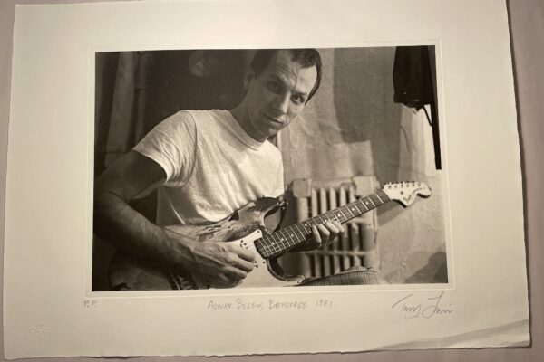 Adrian Belew, Backstage, 1981 - by Tony Levin