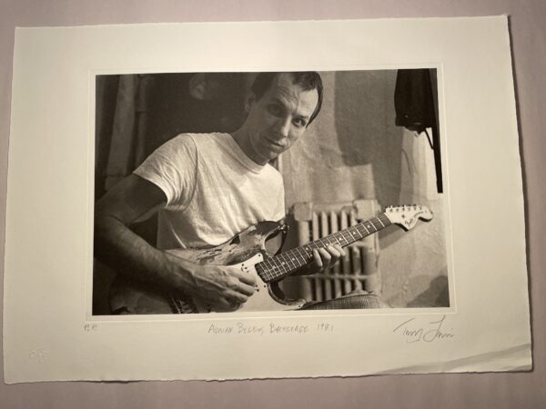 Adrian Belew, Backstage, 1981 - by Tony Levin