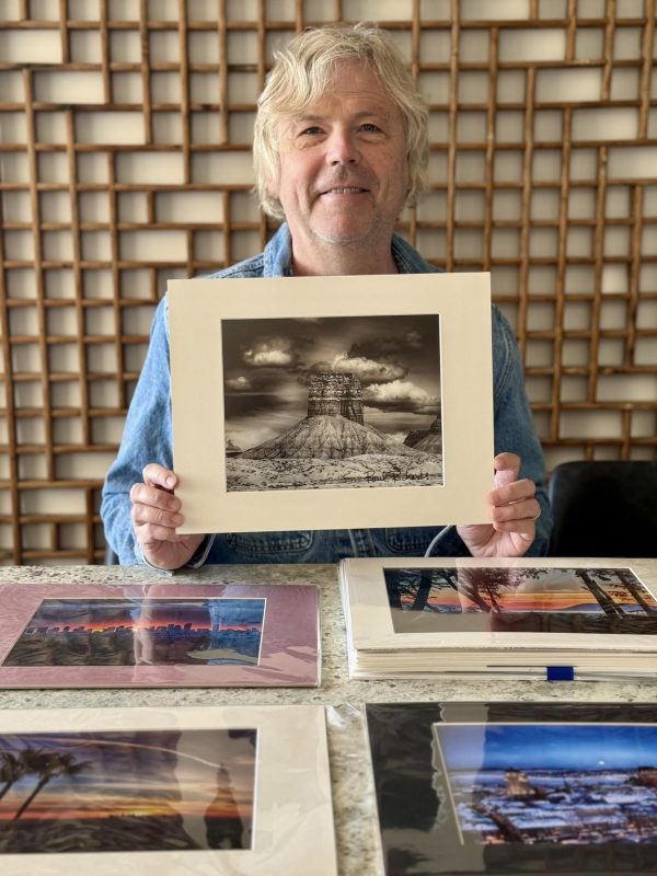 Paul Richards signing-Chimney Rock - Metalic Silver Inkjet print