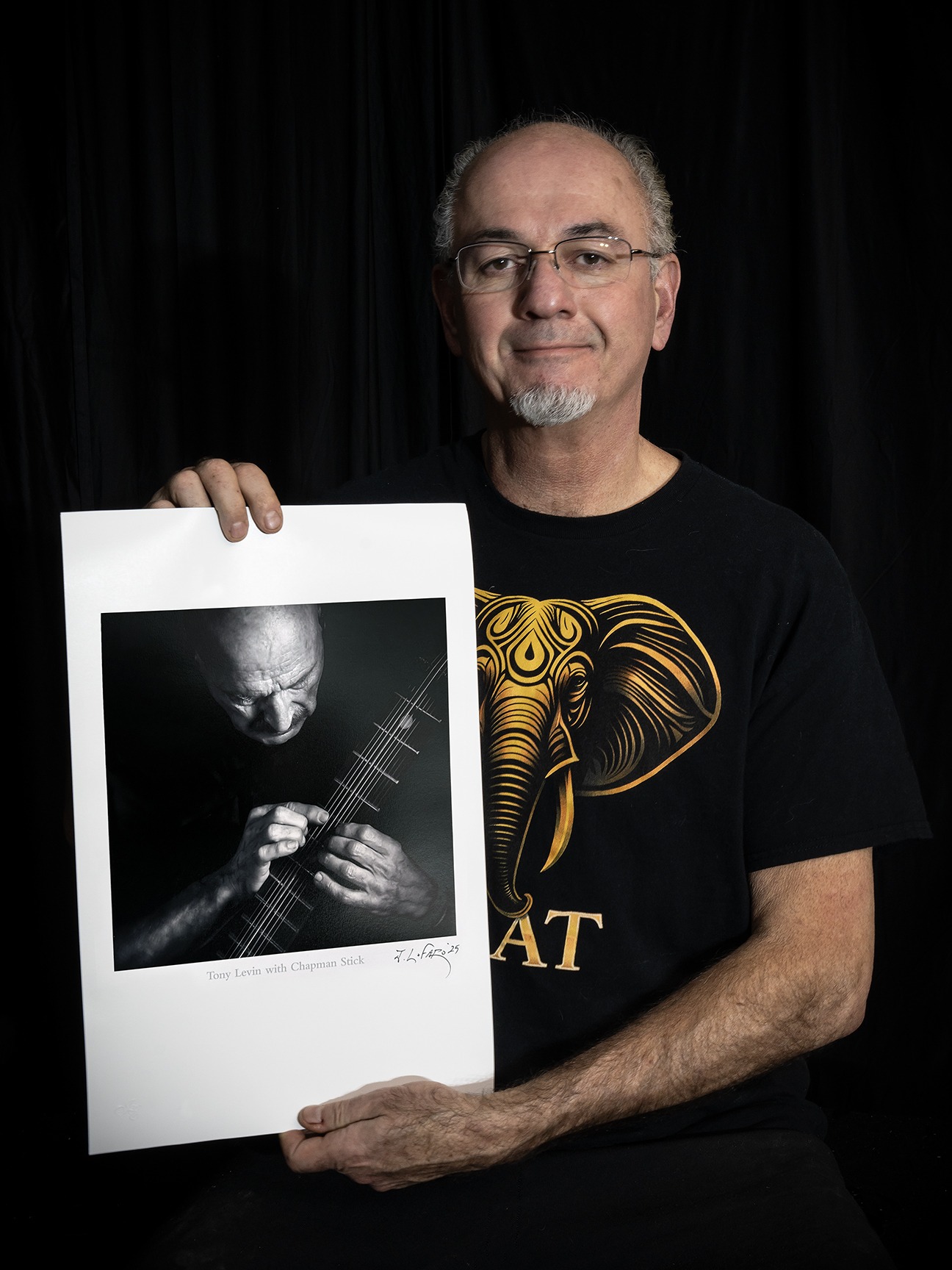 "Tony Levin with Chapman Stick" - by Jerry LoFaro