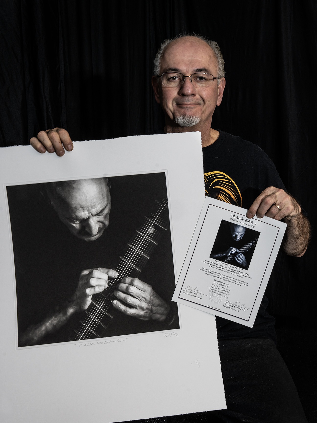 "Tony Levin with Chapman Stick" - by Jerry LoFaro